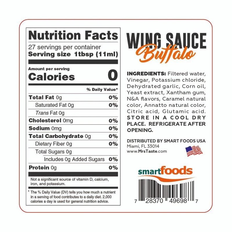 Mrs Taste Sugar Free Sauce, Zero Calories, Zero Sodium, Zero