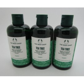 The Body Shop TEA TREE Skin Clearing FACIAL WASH 8.4 fl oz - Lot of 3