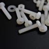 50 x Nylon Flat Head Cross Head Plastic Machine Screws