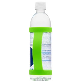 BottleBand One Size Fit All Water Bottle Holder - Durable Silicone Band Holder Strap, Comfortable Drop Protection. Anti Slip for Running, Hiking, or Walking (Blank, Lime Green)