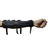 Protector de brazo de cuero largo con 4 correas para