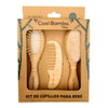 Kit de Cepillos de Bambú Para Bebé - 3 Piezas