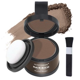 Maycheer Hairline Powder for Women, Root Touch Up Powder, Maycheer Hair Shadow Powders, Magic Root Cover Up, Hairs Rich Shading Powders (Light Brown)