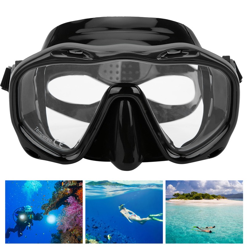 Adult Diving Goggles Face Shield Glasses Silicone Eye Protector Snorkeling