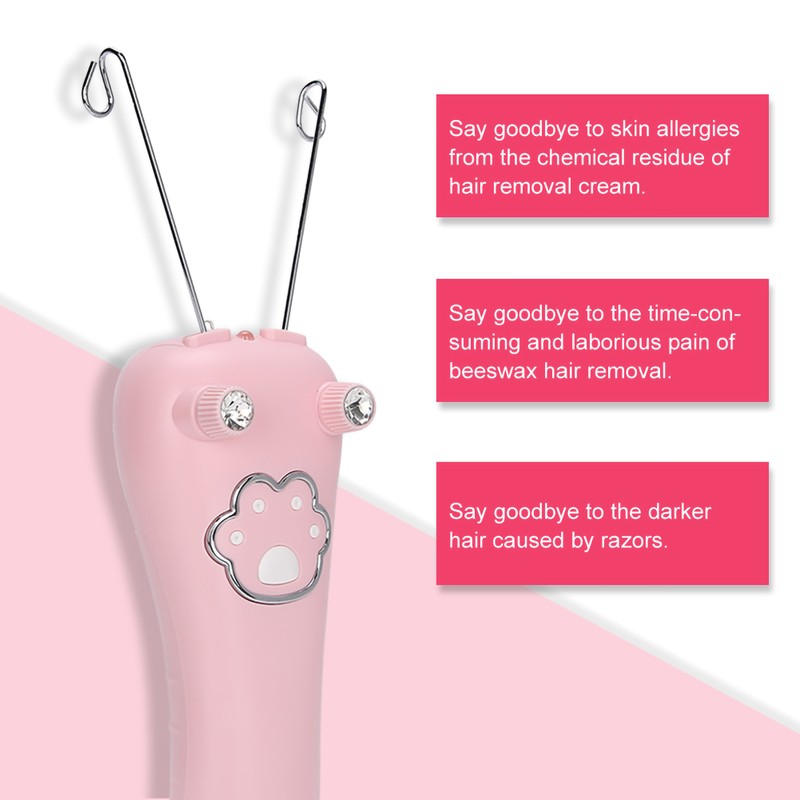 Electric Cotton Thread Epilator Body Hair Remover Threading Device Physical