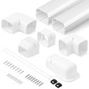 Della 3" 7.5 Ft Mini Split Line Set Cover, Decorative