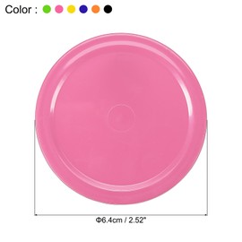 PATIKIL Air Hockey Pucks 2.5 Inch, 12Pcs Air Hockey Heavy Replacement Pucks for Games Tables Equipment Accessories, 2Pcs Per Color