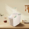 Qiveno Flour container 25 lbs, Airtight Rice Storage Container, Pink