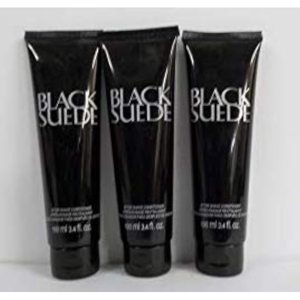Lot of 3 Avon Black Suede After Shave Conditioner 3.4 oz each