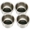 4pcs Stainless Steel Cup Drink Holder with Drain Marine Boat