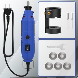 Tungsten Sharpener & Grinder for TIG Welding - Electric, 4-in-1 Angle (0.04" to 1/8"), 5 Diamond Wheels, 2 CNC Mandrels, Sharpens/Cuts Tungsten Electrodes