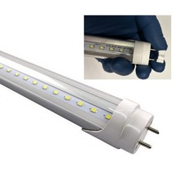 Fulight Not-a-Plug-and-Play (Type B) & Clear T8 LED Tube Light - 2FT 24-Inch 10W (18W Equivalent), Cool White 4000K, F17T8, F18T8, F20T10, F20T12/CW, Double-End Powered, Clear Cover, 85-265VAC