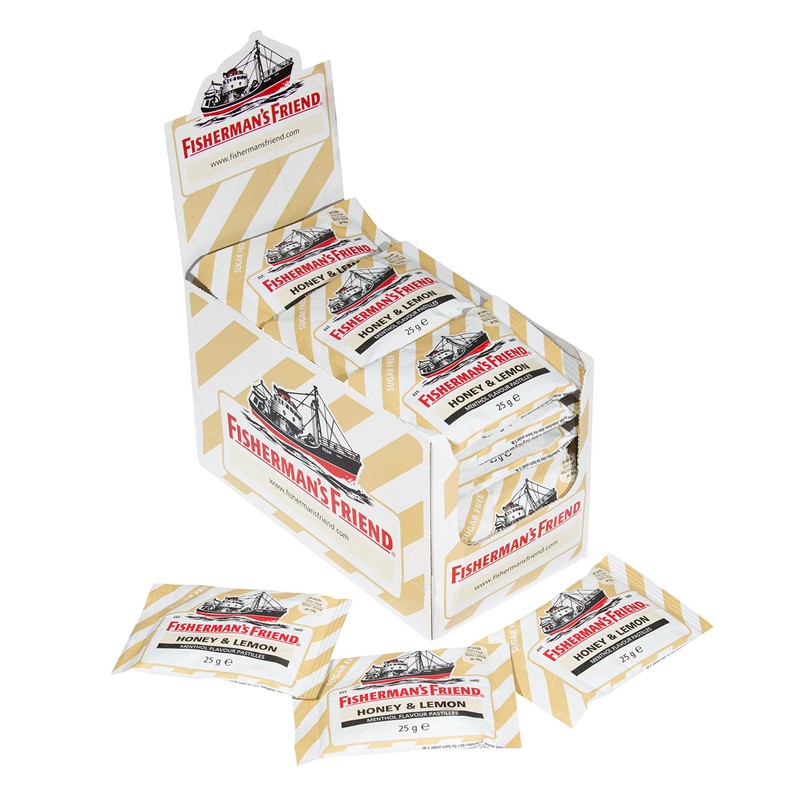 Fisherman’s Friend Honey & Lemon Lozenges, Sugar Free Extra Strong