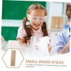 Alipis 50pcs Wooden Rods for Oxygen Combustion Experiments Small Wood