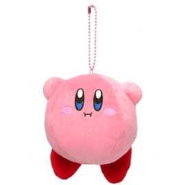 Kirby's Dream Land Kirby MC Plush Toy With Ball Chain Mascot, Height: 4.0 inches (10 cm)