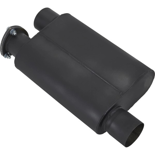 Speedway Motors 3-Inch Offset Inlet/Outlet Chambered Dump Muffler: Durable 16