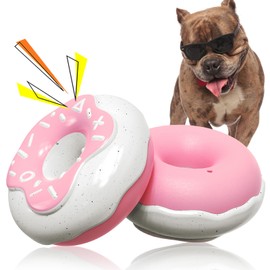 Juguetes masticables para perros, resistentes y duraderos, chirriantes y con sabor a crema, juguetes interactivos para perros medianos a grandes,...  