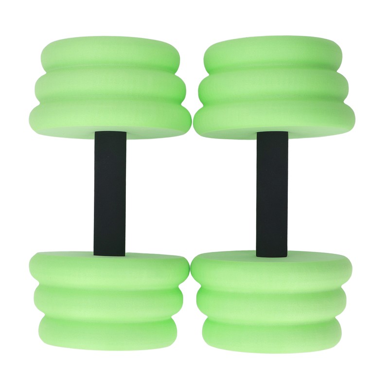 2pcs Floating Dumbbell EVA Thread Design Aquatic Exercise Dumbbell for
