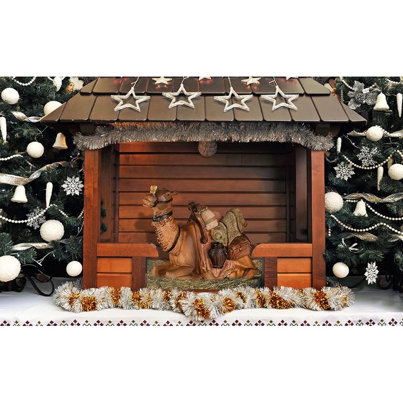 Sitting Camel Nativity Scene [Height: 9 cm, Hand Painted Polyserine/Resin]