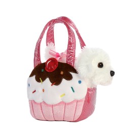 Aurora® Fashionable Fancy Pals™ Sweets Puppy Stuffed Animal - Plush with Stylish Purse for Dress Up Fun - Perfect for Kids 3+ Years, Costumes, and Birthdays - Multicolor 6.5 Inches