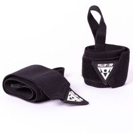 PULLUP & DIP Wrist Wraps, Professional Wrist Support for Weightlifting, Calisthenics, Bodybuilding & Strength Training, Stabilizing & Protective for Women & Men (Pullup & Dip Branding)
