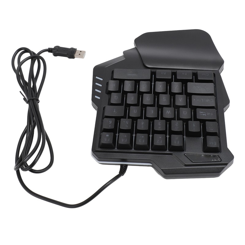 One Handed Gaming Keyboard 35 Keys Portable Gaming Keypad Backlight