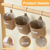 OUDQFCJ Cotton Linen Storage Bag, Removable, Foldable, Washable, Hanging Storage