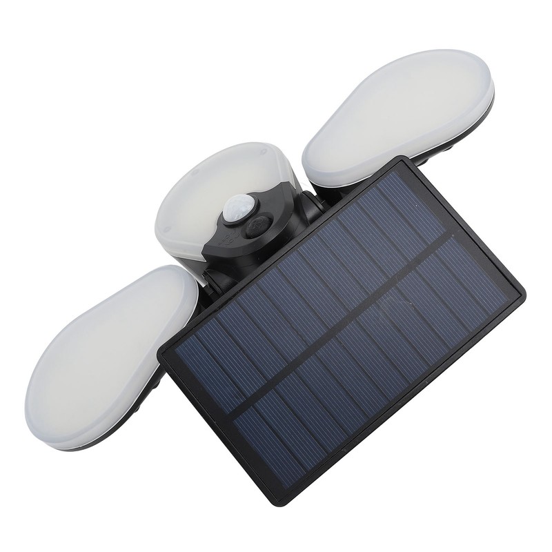 Solar Garden Lights Professional Waterproof 3 Heads Rotation High Power