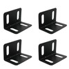 JCBIZ 4pcs L Shape Adjustable Corner Braces Black Right Angle