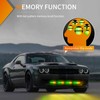 Nilight 4PCS 6LED Amber Green Emergency Strobe lights 12V 24V