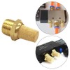 Uenede Brass 1/4 NPT Male Air Pneumatic Mufflers Hex Sintered