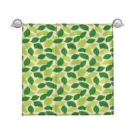 Turamurra Hand Towels Set of 2 Sage Green Leaf Themed Towels for Bathroom Decorative, Bath Towels, Soft Absorbent Towels for Farmhouse Home Decor Gifts for Women 14 x 28 in