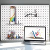 Funrous 4 Pack Pegboard Shelves Wall Organizer Peg Board Shelf