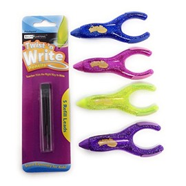 4 Twist N Write Mechanical Pencils with Pkg. of 5 Refills, 2mm Lead