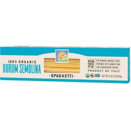 Bionaturae Spaghetti Durum Semolina Pasta | Durum Semolina Spaghetti | Non-GMO | Kosher | USDA Certified Organic | Made In Italy | 16 oz (12 Pack)
