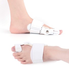 PEDIMEND Bunion Corrector and Bunion Relief Splint - Bunion Splint Corrector Night Time - Big Toe Straightener For Toes that Bend Inwards - Prevent Bunion Progression - UNISEX (2PCS - Right + Left)