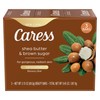 Caress Women's Bar Soap, Shea Butter & Brown Sugar, Exfoliating