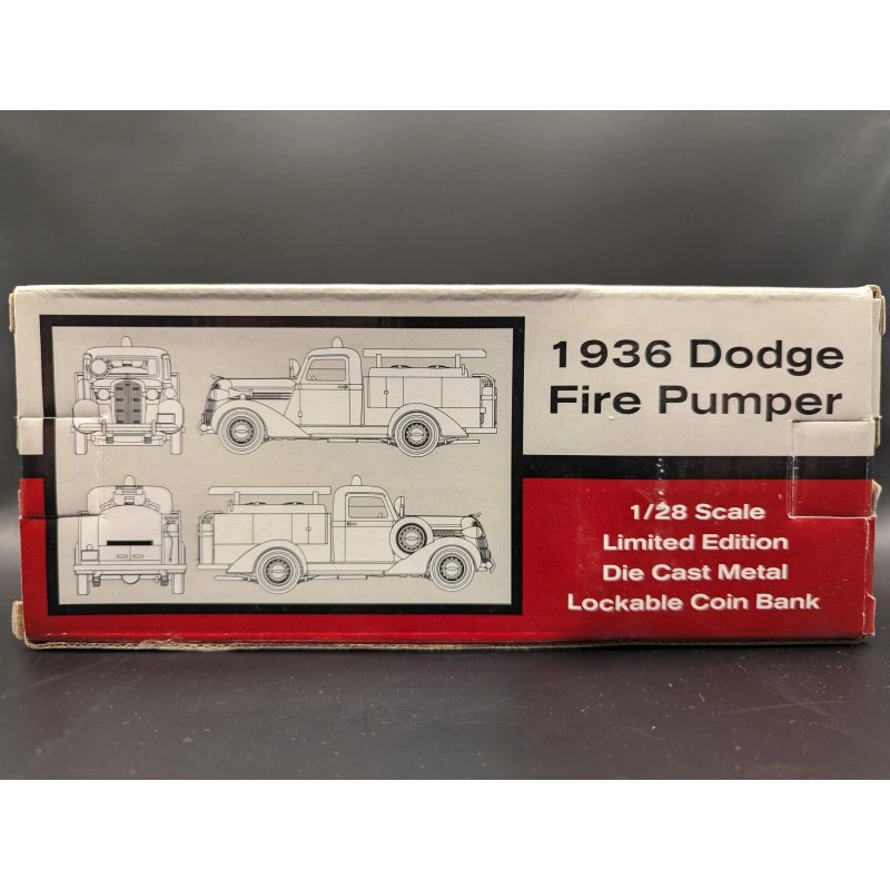 Liberty Classics Diecast 1936 Dodge Fire Pumper Engine #4 Bank