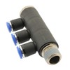 IQS 3-Way Distributor Multiple Distributor with Male Thread R 1/4