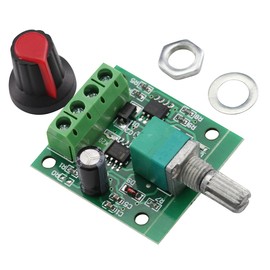 Heevhas DC PWM Motor Speed Controller DC 1.8V 3V 5V 6V 12V 2A 1803BK Adjustable Speed Controller Low Voltage Control Module Controller with Button Pack of 5
