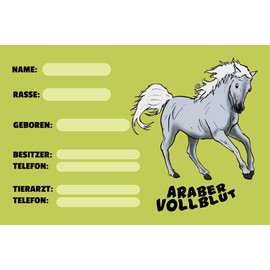 Ontrada Wooden Sign 12 x 18 cm Boxing Sign Boxing Arabs Thoroughbred Stable Horse Wood Sign