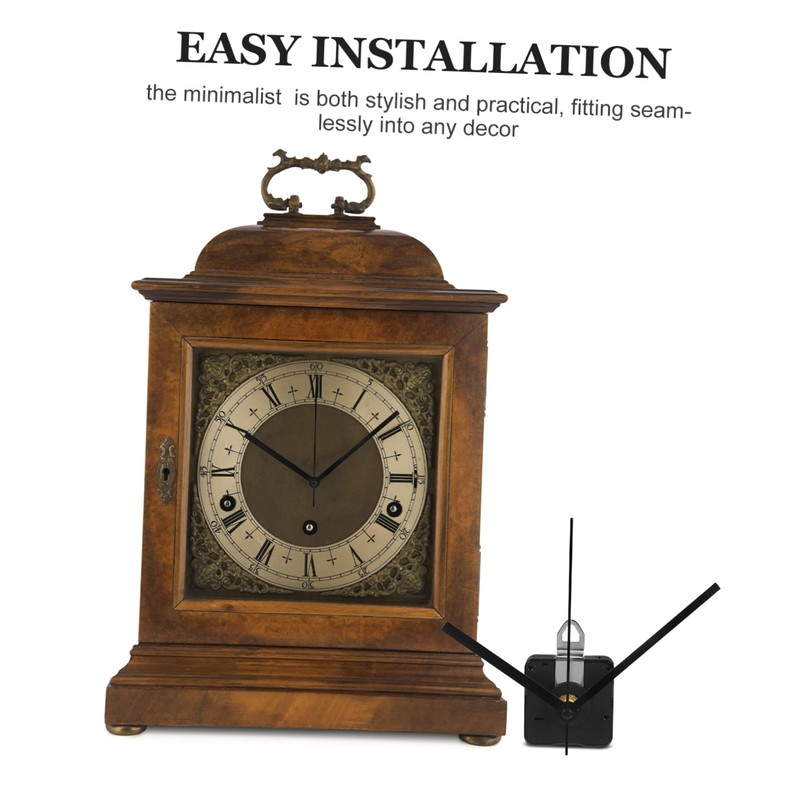 DOITOOL 4 Sets Long Shaft Silent Quartz Clock Movement Kit