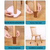 Taicols Chair Leg Socks, 40 Pcs Furniture Socks, Black, Polyester,