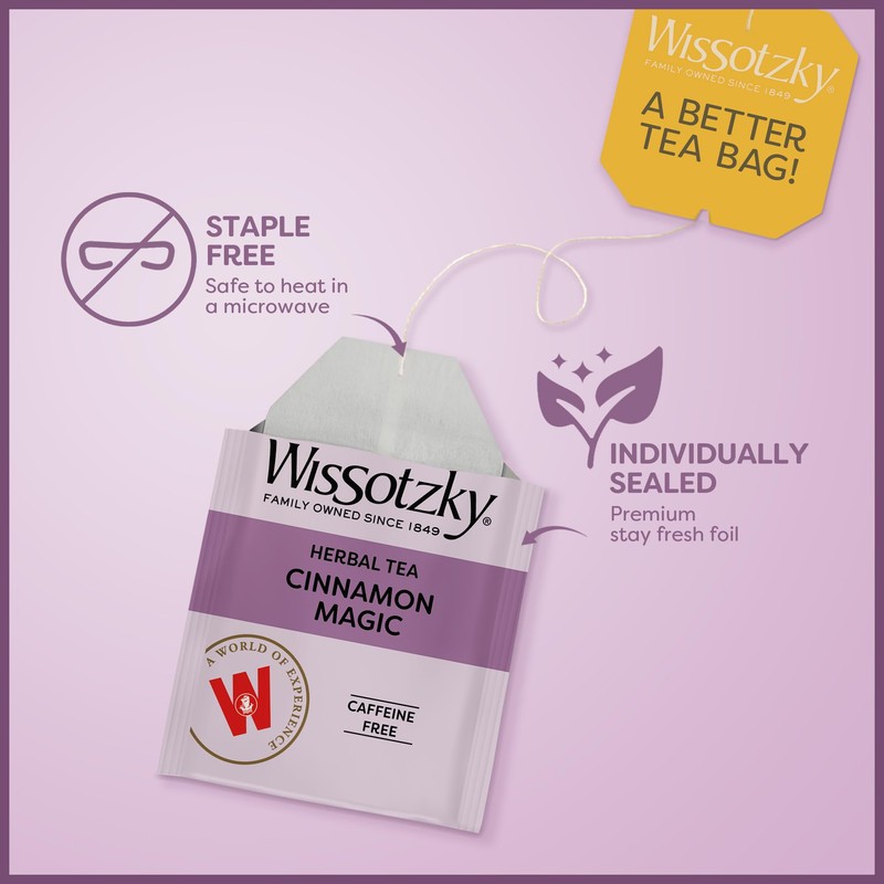 Wissotzky Cinnamon Magic Herbal Tea, 20 Teabags | Caffeine Free