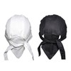 Set of 4 Black or White Food Service Skull Cap