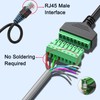 Teansic 10 Pcs RJ45 Male to 8 Pin Screw Terminal