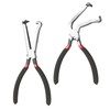 2Pcs Elektrische Trennzange - Elektro-installationszange, Elektriker Zange Spitzzange, Flachrundzange Kombizange Werkzeug, Elektro Pliers Zangen Set, Abziehwerkzeuge für die Autoreparatur
