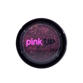 PINK UP | Glitter Compacto Para Ojos | Alta adherencia | Textura extra suave | Finos Brillos Para Usarlo en Ojos Labios y Cuerpo | 12 Tonos Vibrantes | Maquillaje | Color Bugandy | Modelo PKG06