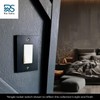 RIO SALTO Modern Metal Matte Black Toggle Light Switch Cover