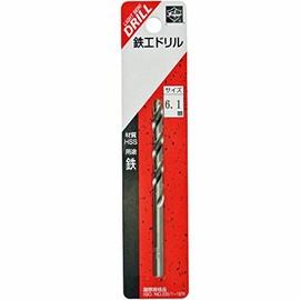Light Seiki Super Ironworking Drill, Pack of 1, 0.2 inches (6.1 mm), Metal Work